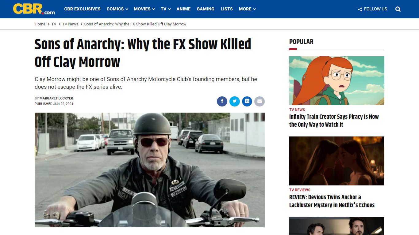 Why Sons of Anarchy Killed Clay Morrow - CBR